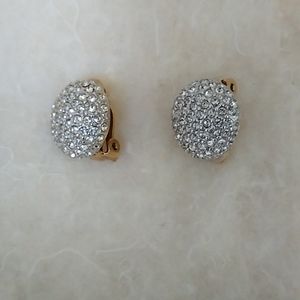 Faux Diamond Clip-on Earrings